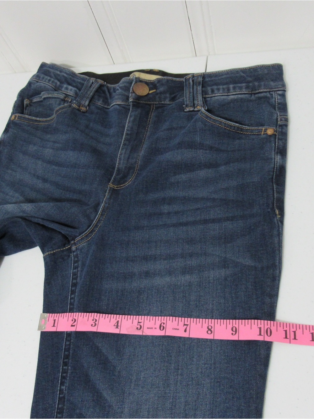 Democracy AB Technology Comfort Waist Flared Wide Leg Denim Jeans Size 10 - Picture 13 of 16